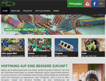 Tablet Screenshot of hope-eden.org